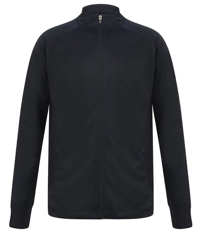 Finden & Hales LV871 Finden + Hales Knitted Tracksuit Top in Navy/Navy