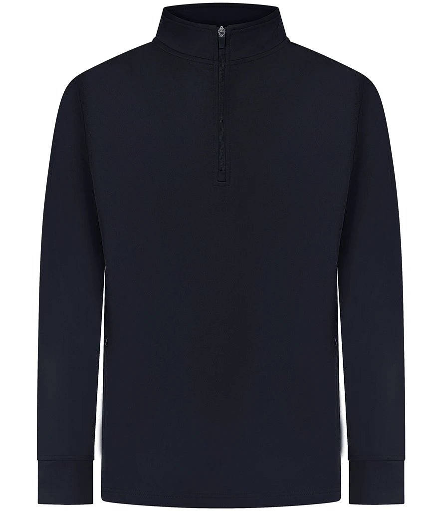 Finden & Hales LV874 Finden + Hales 1/4 Zip Tracksuit Top in Navy