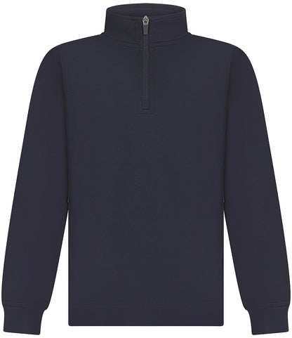 Finden & Hales LV875 Finden + Hales Kids 1/4 Zip Tracksuit Top in Navy