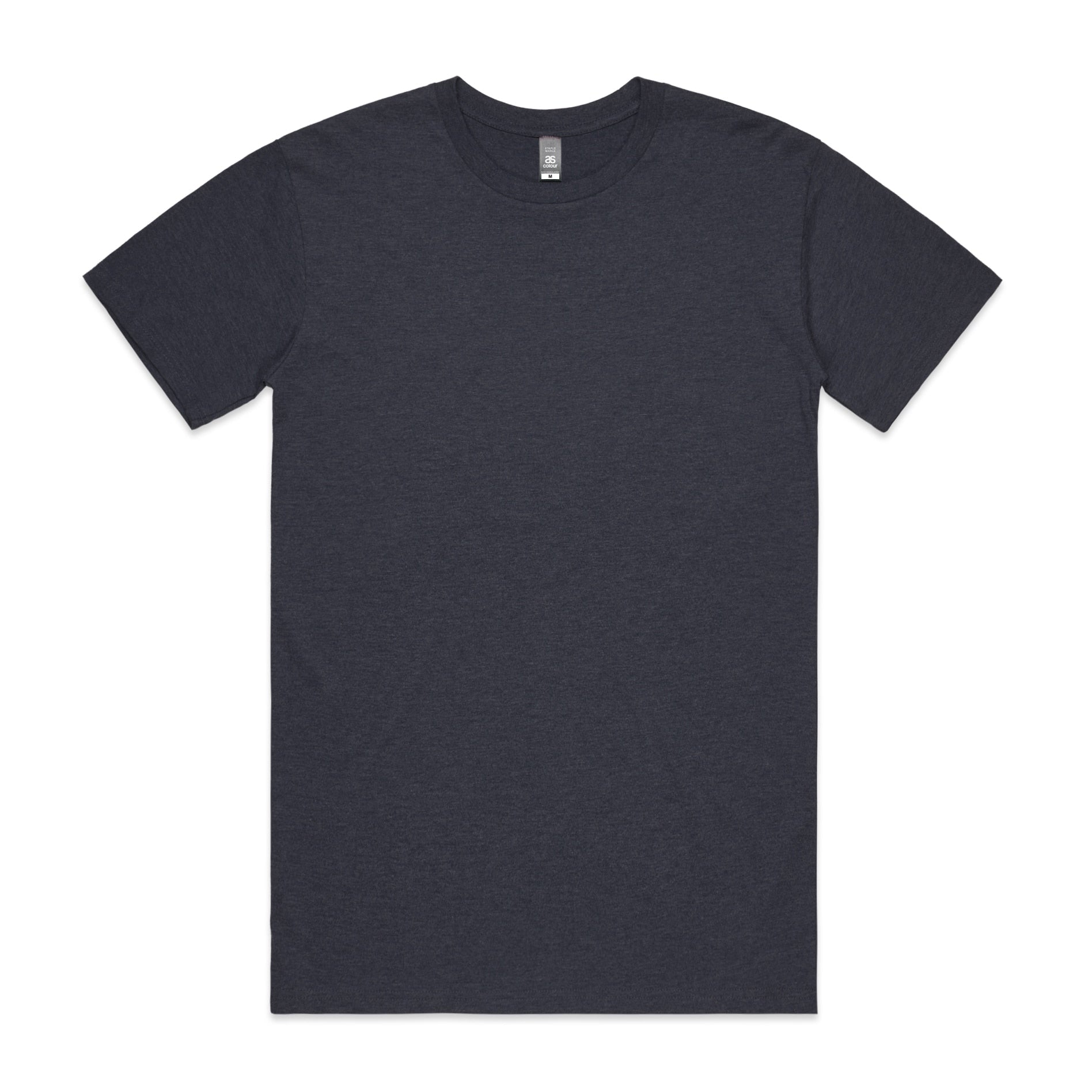 AS Colour 5001M Staple Heather Tee Navy Heather