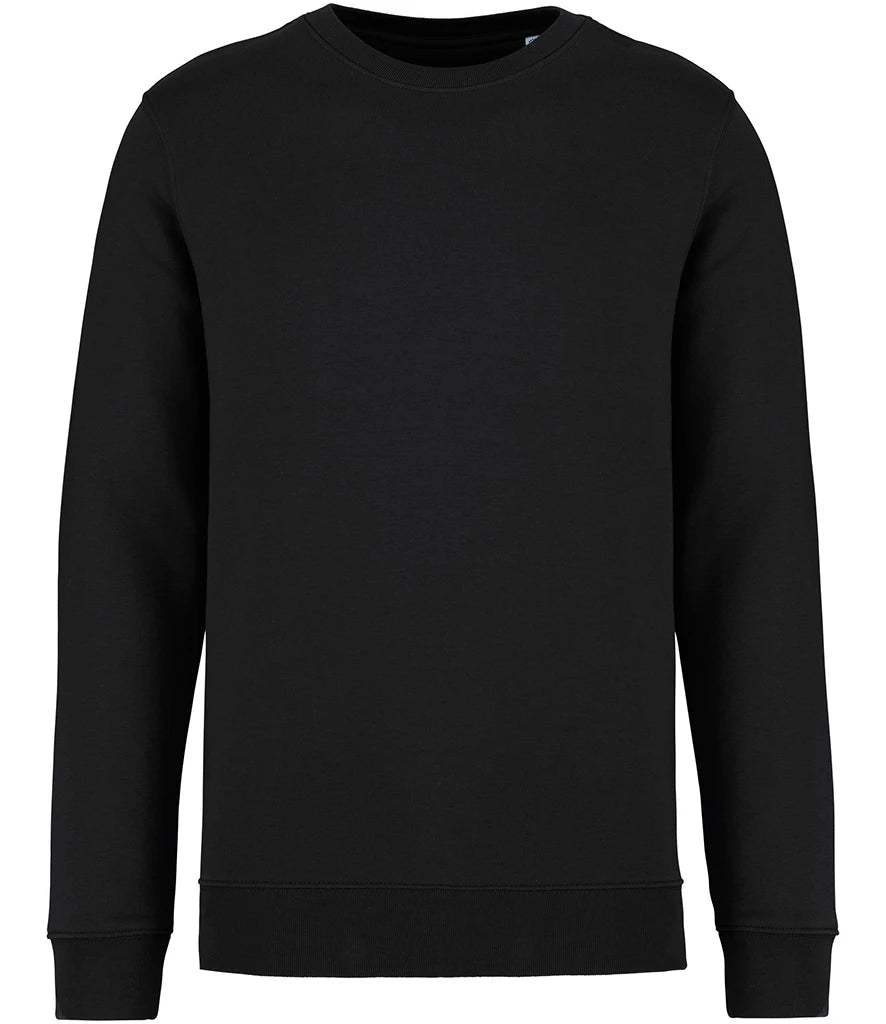 Native Spirit NS400 Native Spirit Unisex Crew Neck Sweatshirt in Black