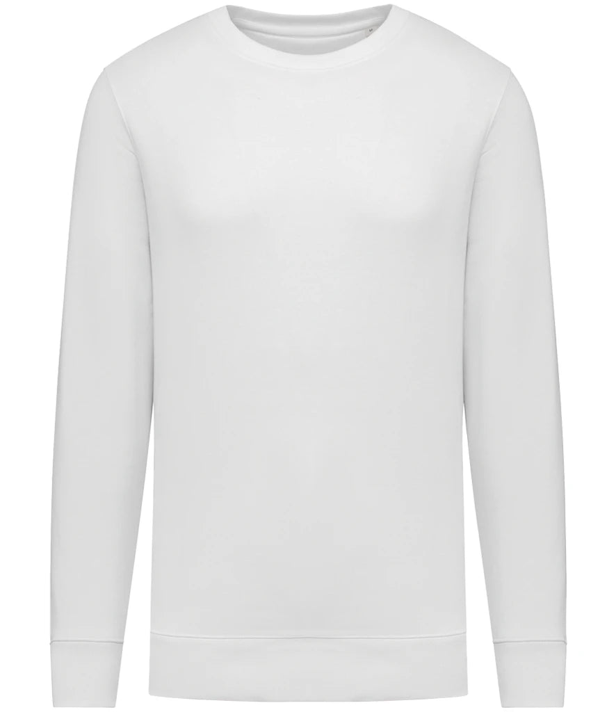 Native Spirit NS400 Native Spirit Unisex Crew Neck Sweatshirt in White