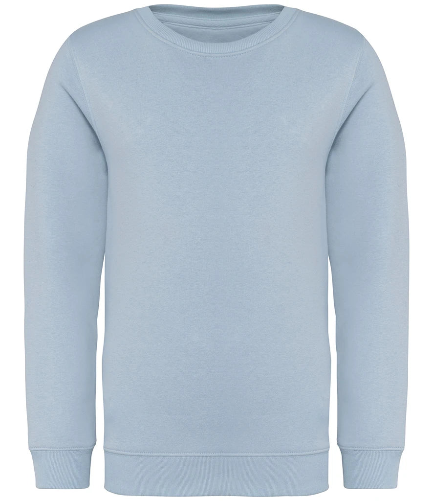 Native Spirit NS403 Native Spirit Kids Crew Neck Sweatshirt in Aquamarine