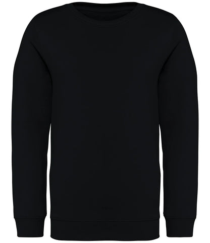Native Spirit NS403 Native Spirit Kids Crew Neck Sweatshirt in Black