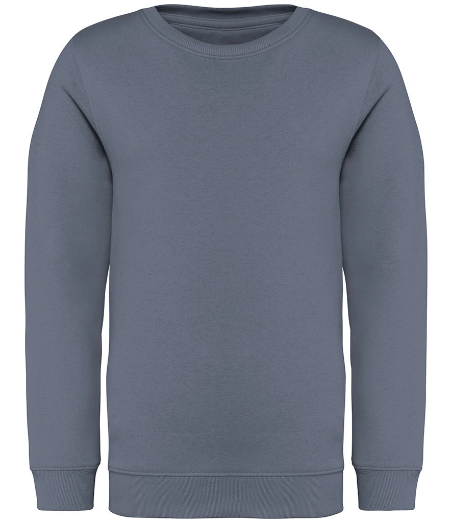 Native Spirit NS403 Native Spirit Kids Crew Neck Sweatshirt in Mineral Grey