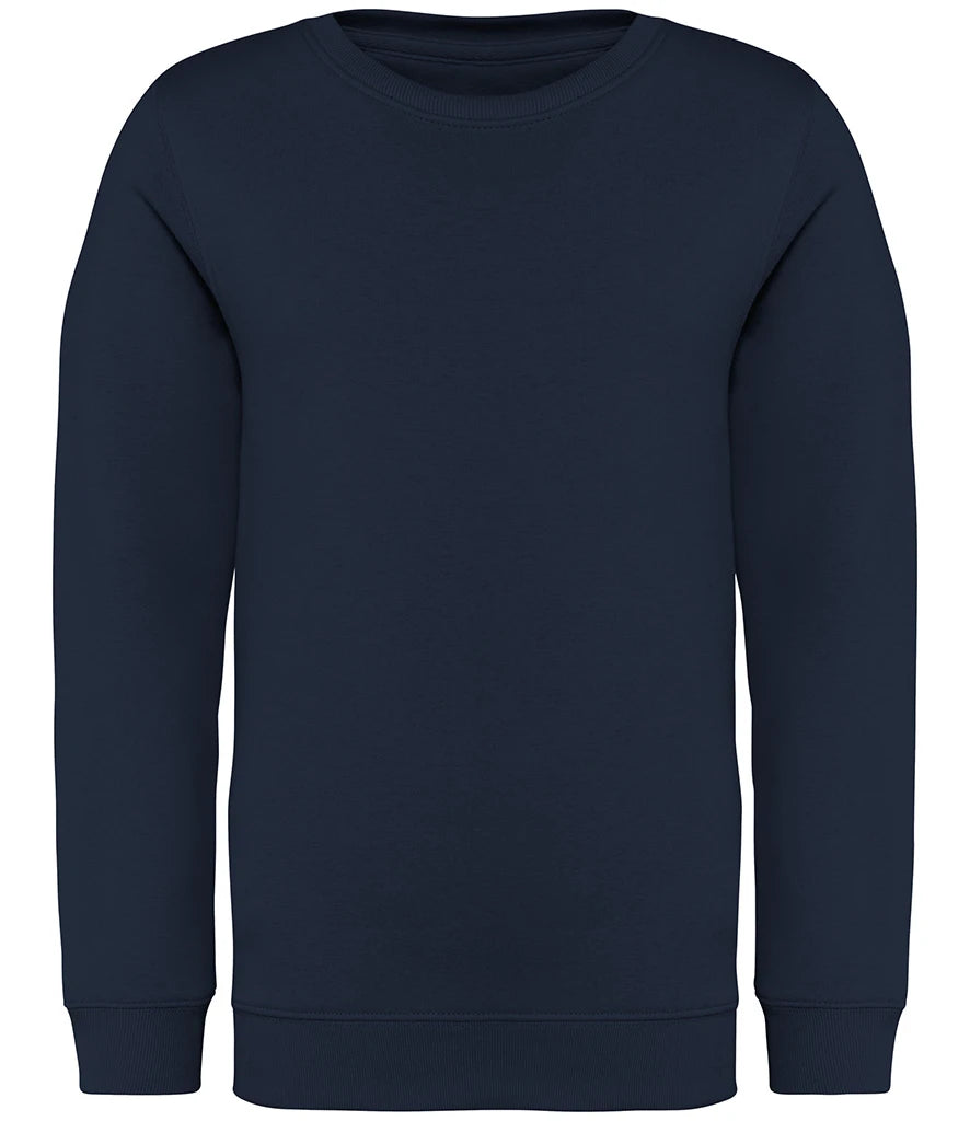 Native Spirit NS403 Native Spirit Kids Crew Neck Sweatshirt in Navy
