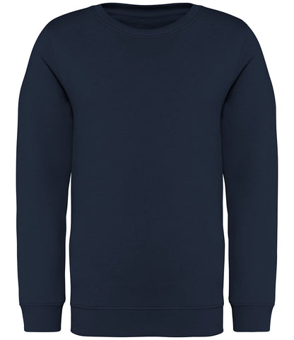 Native Spirit NS403 Native Spirit Kids Crew Neck Sweatshirt in Navy