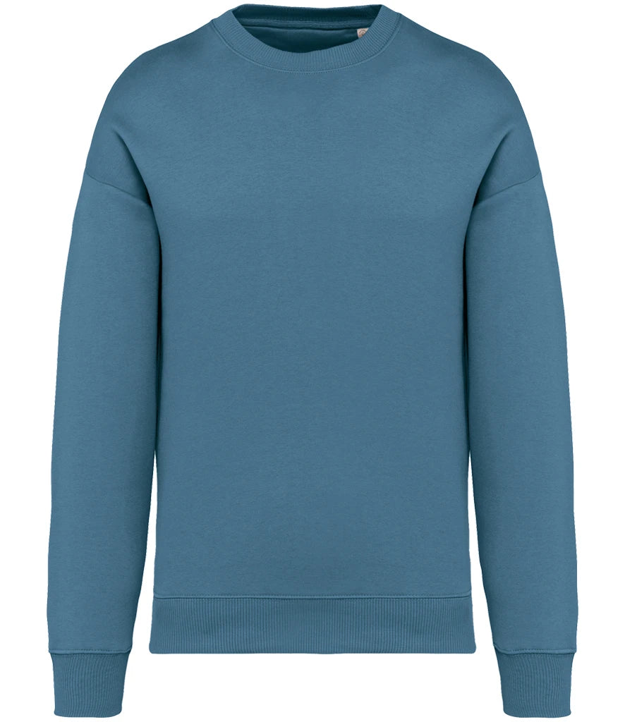 Native Spirit NS407 Native Spirit Unisex Oversized Sweatshirt in Adriatic Blue