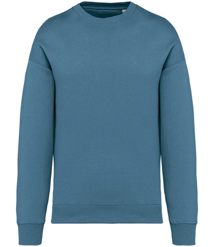 Native Spirit NS407 Native Spirit Unisex Oversized Sweatshirt in Adriatic Blue