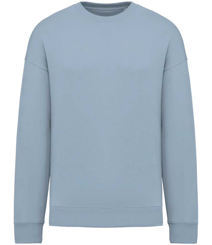 Native Spirit NS407 Native Spirit Unisex Oversized Sweatshirt in Aquamarine