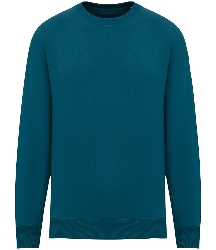 Native Spirit NS407 Native Spirit Unisex Oversized Sweatshirt in Peacock Green
