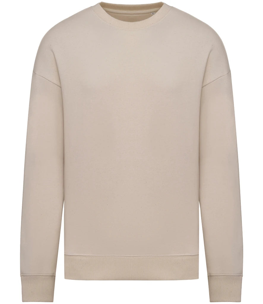 Native Spirit NS407 Native Spirit Unisex Oversized Sweatshirt in Raw Natural