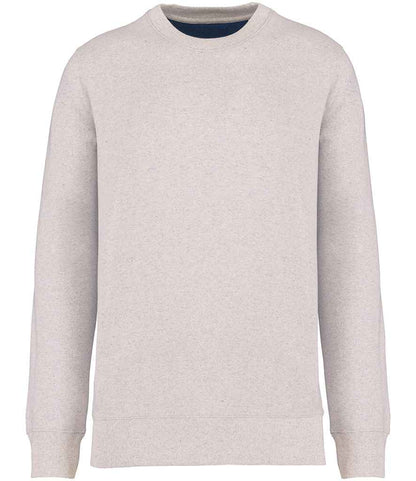 Native Spirit NS410 Native Spirit Unisex Recycled Sweatshirt in Recycled Cream Heather