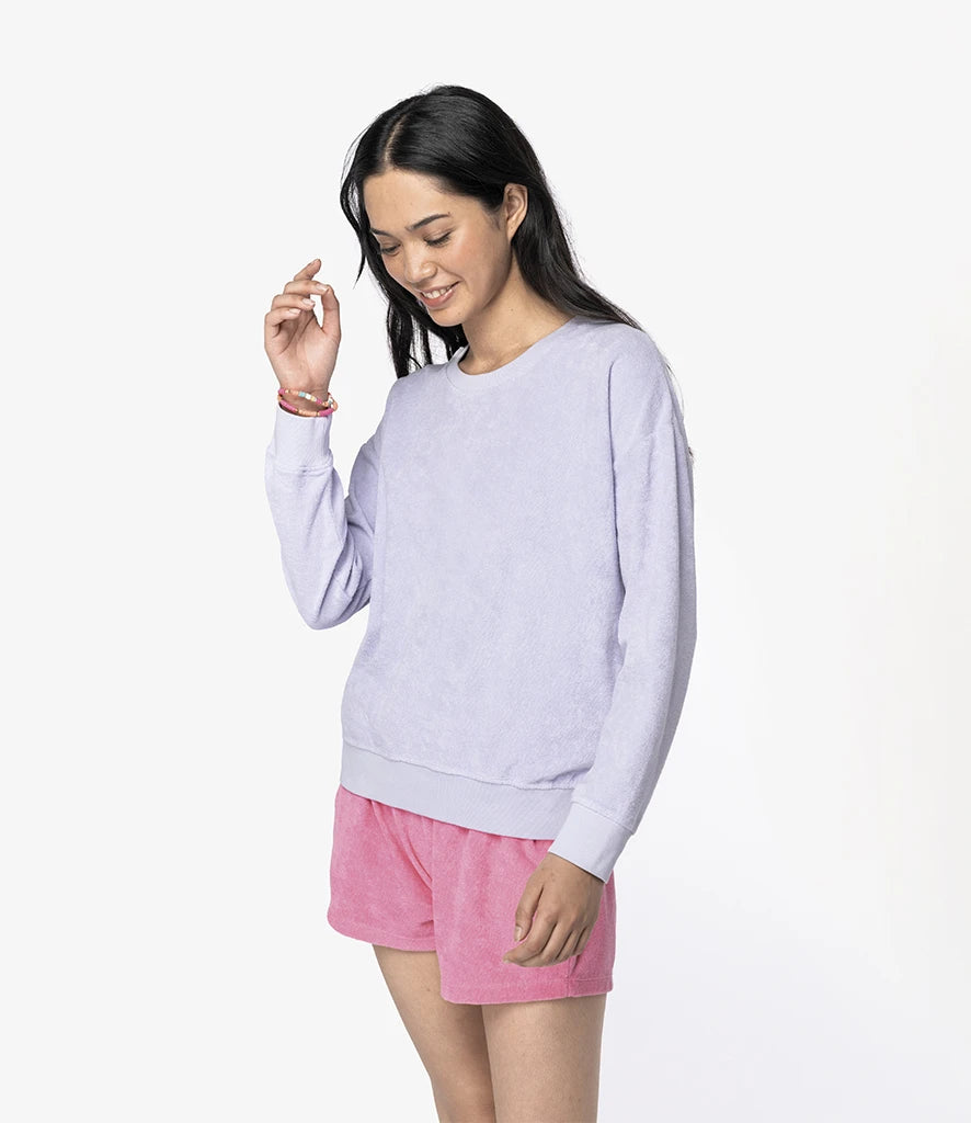 Native Spirit NS413 Native Spirit Ladies Terry Towel Sweatshirt in Parma
