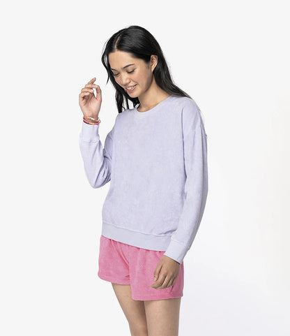 Native Spirit NS413 Native Spirit Ladies Terry Towel Sweatshirt in Parma