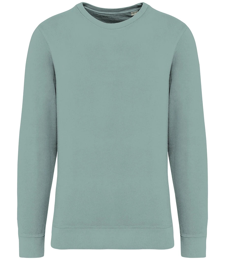 Native Spirit NS414 Native Spirit Unisex Terry 280 Sweatshirt in Washed Jade Green