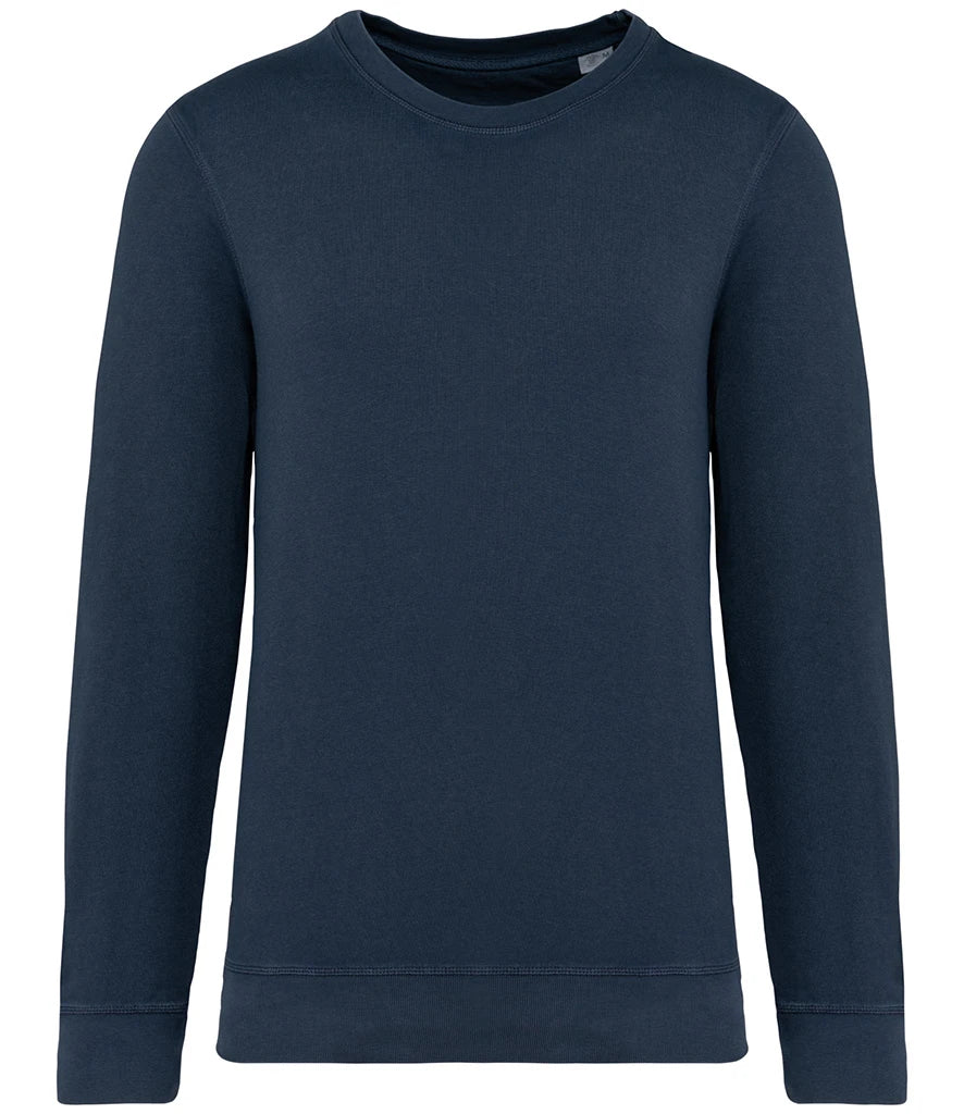 Native Spirit NS414 Native Spirit Unisex Terry 280 Sweatshirt in Washed Navy
