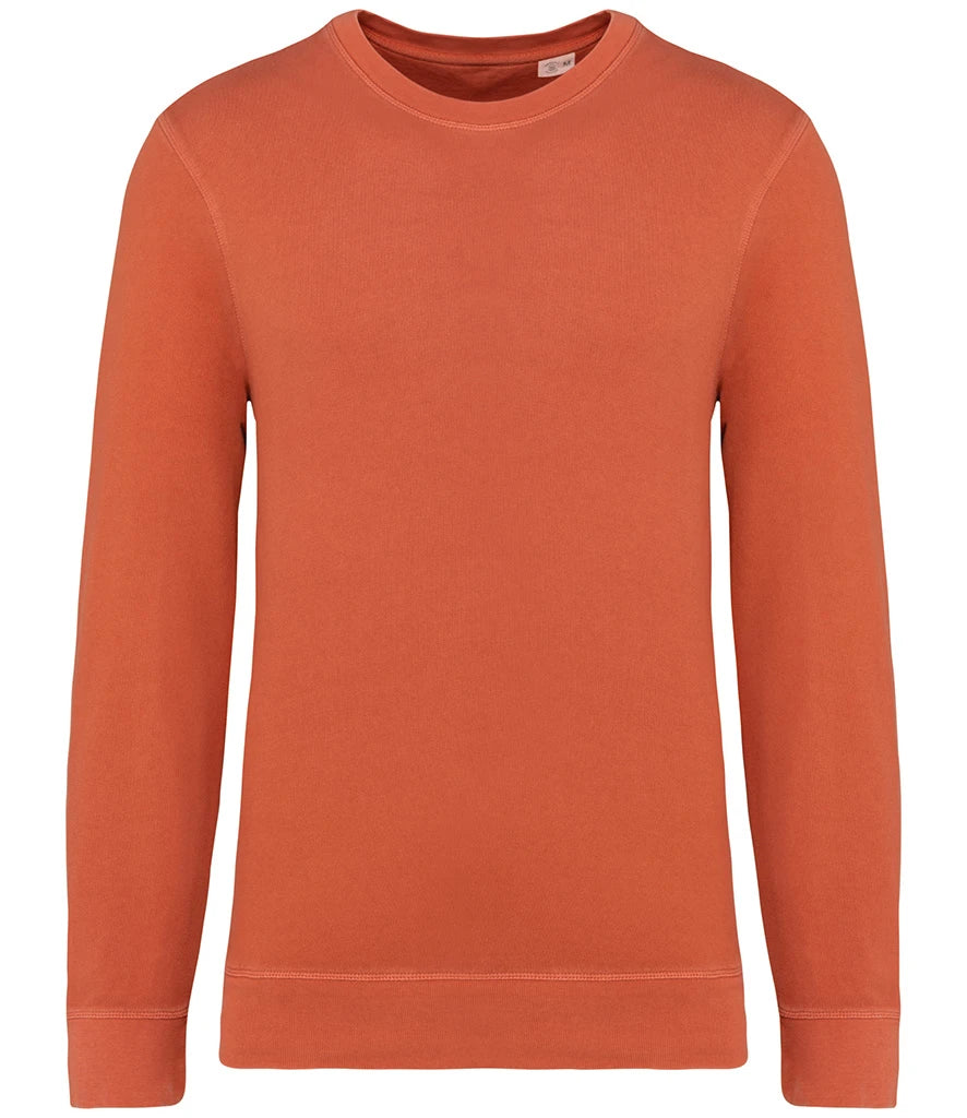 Native Spirit NS414 Native Spirit Unisex Terry 280 Sweatshirt in Washed Pomelo