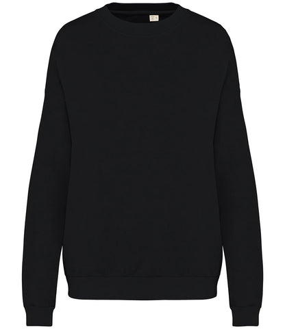 Native Spirit NS415 Native Spirit Unisex Terry 280 Oversized Sweatshirt in Washed Black
