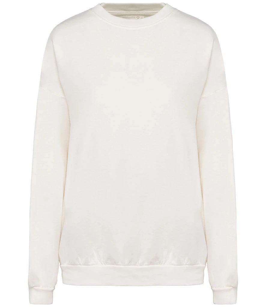 Native Spirit NS415 Native Spirit Unisex Terry 280 Oversized Sweatshirt in Washed Ivory
