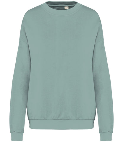 Native Spirit NS415 Native Spirit Unisex Terry 280 Oversized Sweatshirt in Washed Jade Green