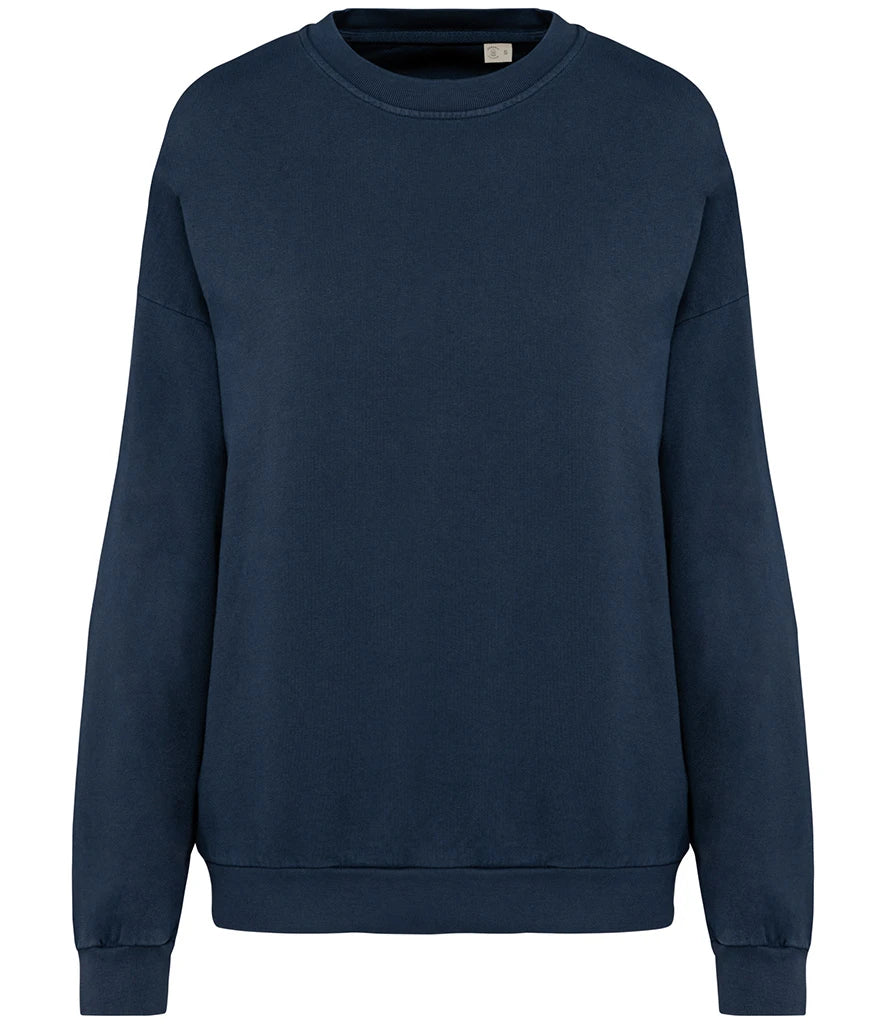 Native Spirit NS415 Native Spirit Unisex Terry 280 Oversized Sweatshirt in Washed Navy
