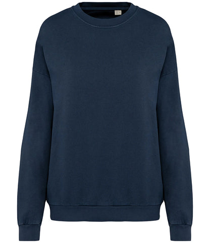 Native Spirit NS415 Native Spirit Unisex Terry 280 Oversized Sweatshirt in Washed Navy