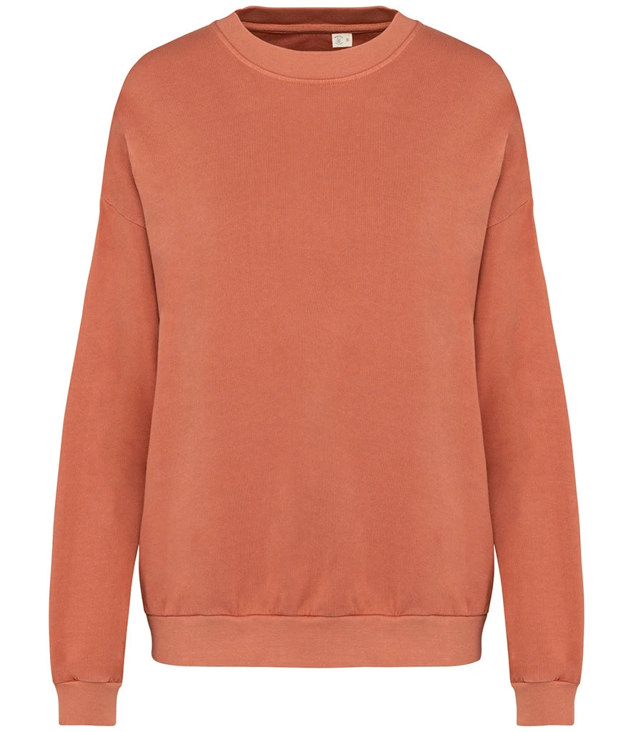 Native Spirit NS415 Native Spirit Unisex Terry 280 Oversized Sweatshirt in Washed Pomelo