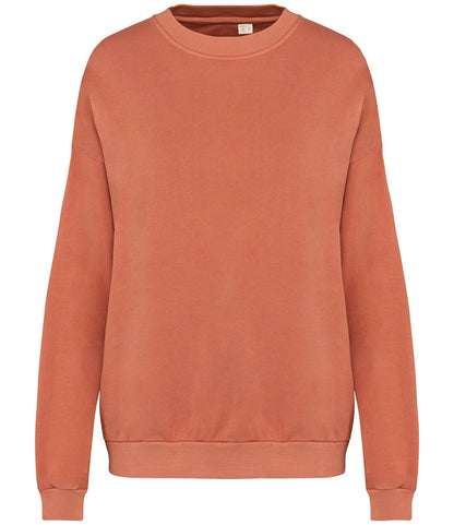 Native Spirit NS415 Native Spirit Unisex Terry 280 Oversized Sweatshirt in Washed Pomelo