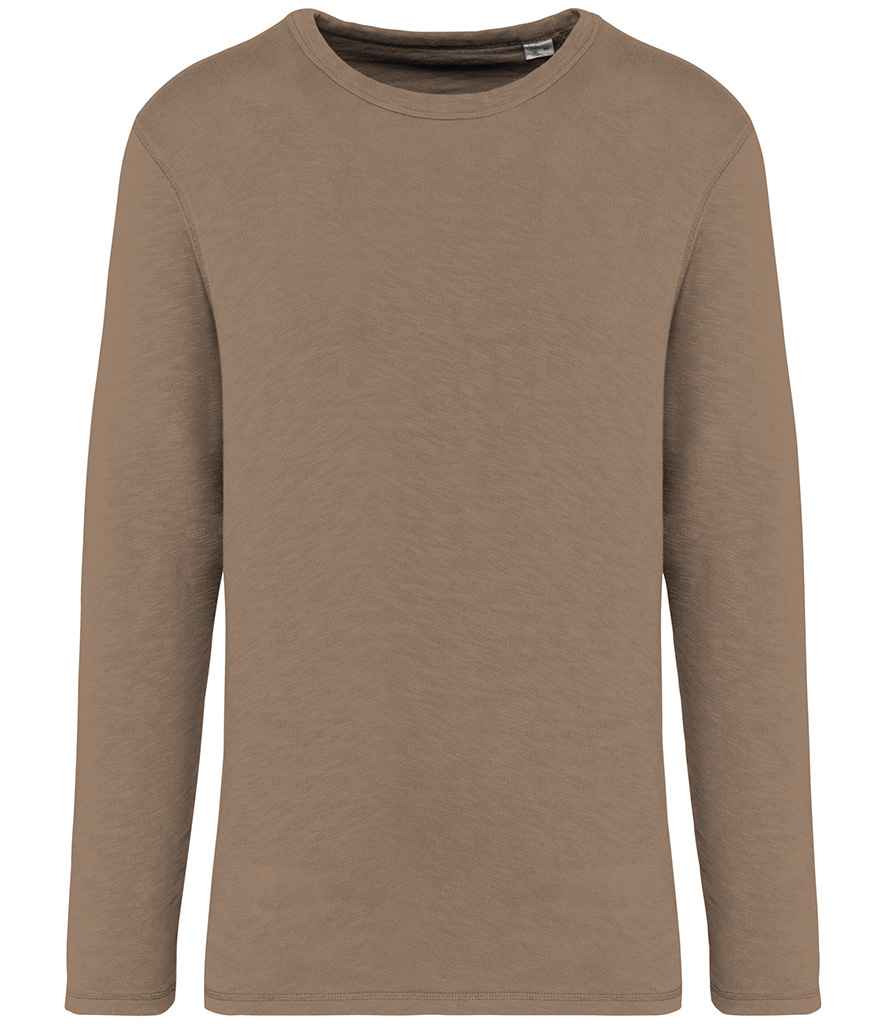 Native Spirit NS418 Native Spirit Unisex Sweatshirt in Washed Cream Coffee