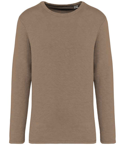 Native Spirit NS418 Native Spirit Unisex Sweatshirt in Washed Cream Coffee