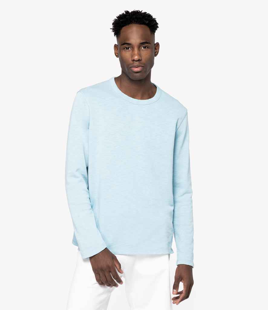Native Spirit NS418 Native Spirit Unisex Sweatshirt in Washed Sea Water