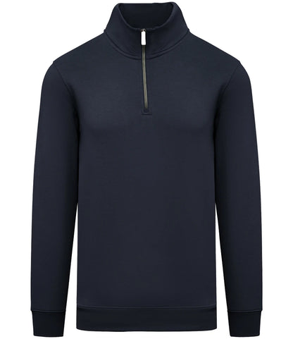 Native Spirit NS428 Native Spirit 1/4 Zip Sweatshirt in Navy