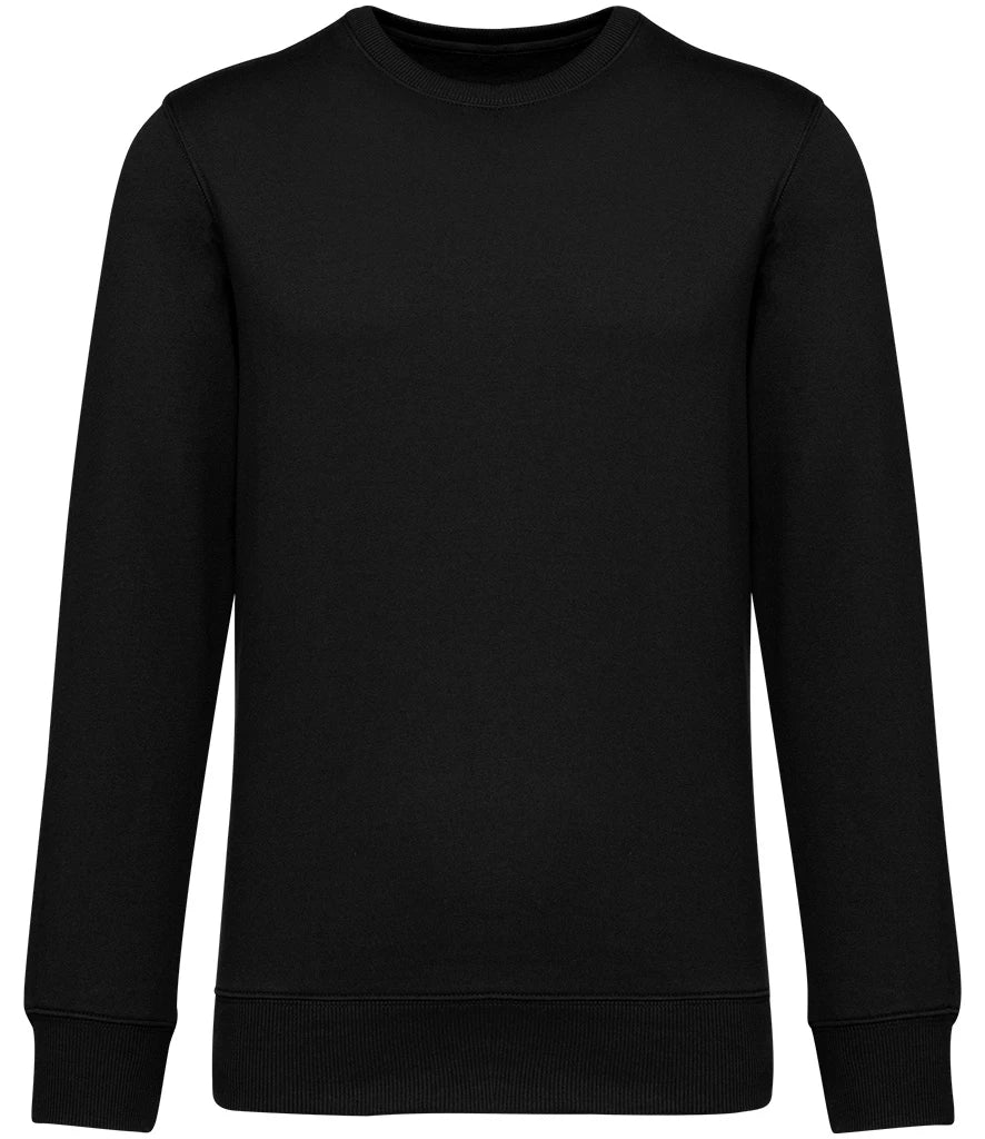Native Spirit NS430 Native Spirit Unisex French Terry Crew Neck Sweatshirt in Black