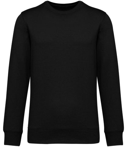 Native Spirit NS430 Native Spirit Unisex French Terry Crew Neck Sweatshirt in Black