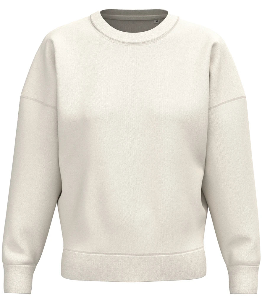 Native Spirit NS439 Native Spirit Ladies Crew Neck Sweatshirt in Ivory