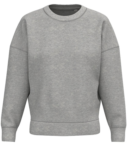Native Spirit NS439 Native Spirit Ladies Crew Neck Sweatshirt in Moon Grey Heather