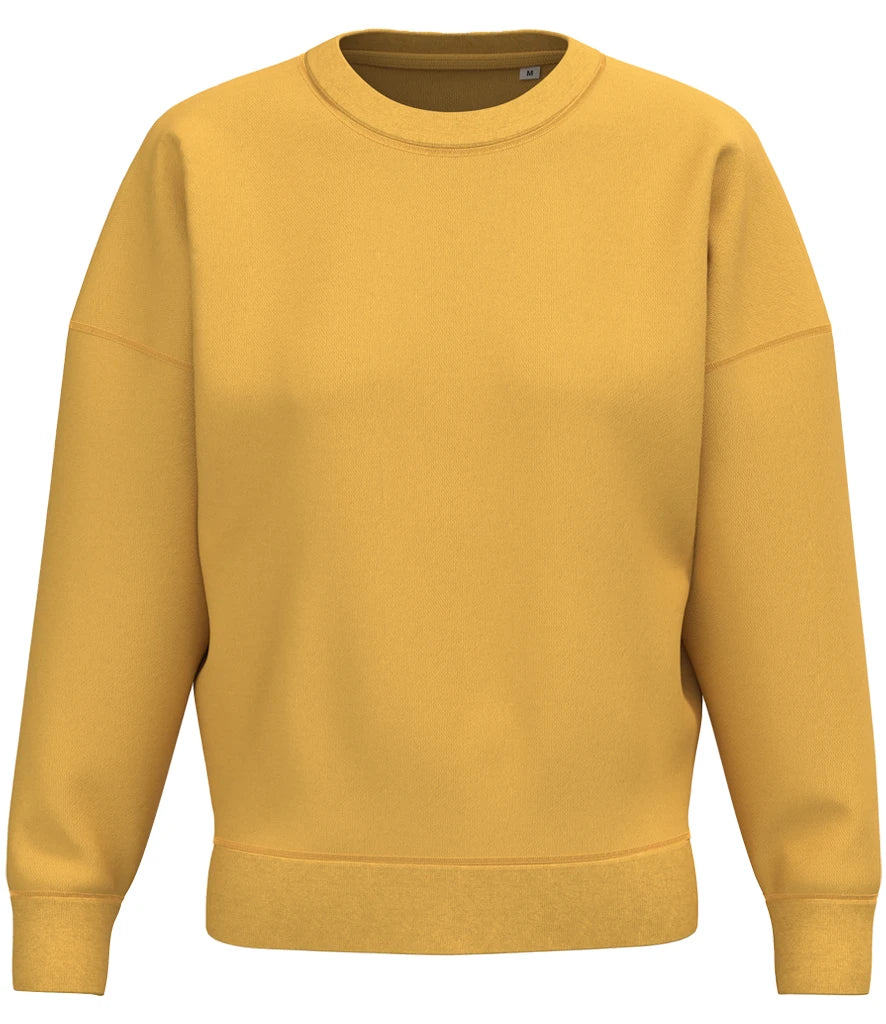 Native Spirit NS439 Native Spirit Ladies Crew Neck Sweatshirt in Sun Yellow