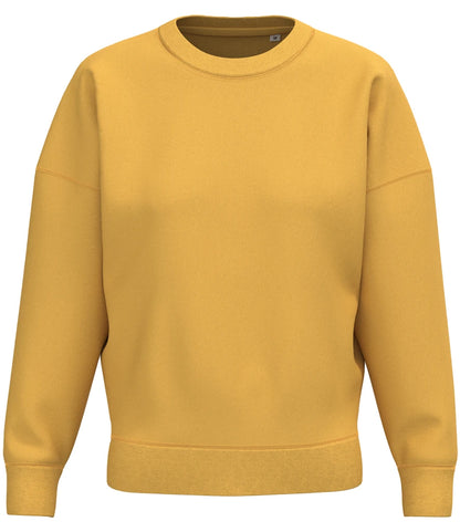 Native Spirit NS439 Native Spirit Ladies Crew Neck Sweatshirt in Sun Yellow