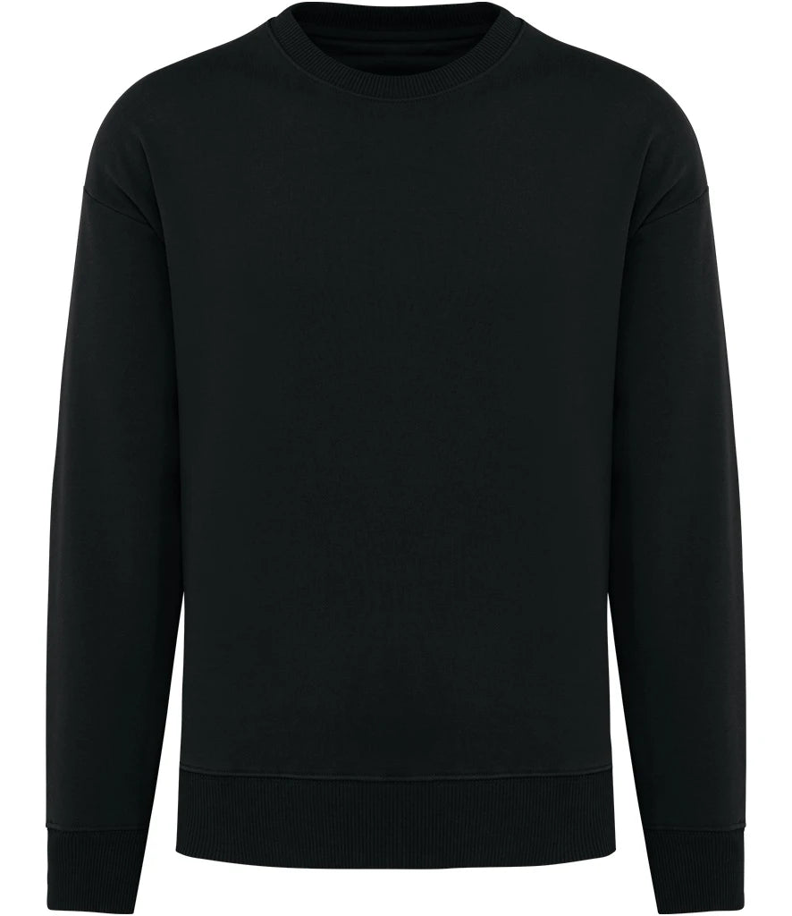 Native Spirit NS440 Native Spirit Unisex Oversized Sweatshirt in Black