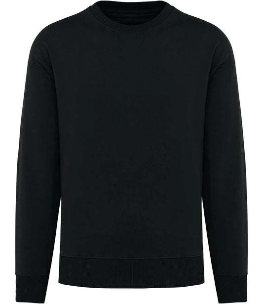 Native Spirit NS440 Native Spirit Unisex Oversized Sweatshirt in Black