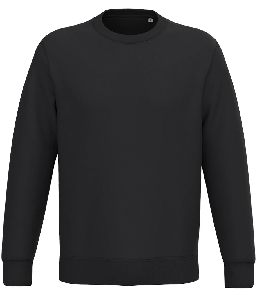 Native Spirit NS443 Native Spirit Unisex Crew Neck Sweatshirt in Black