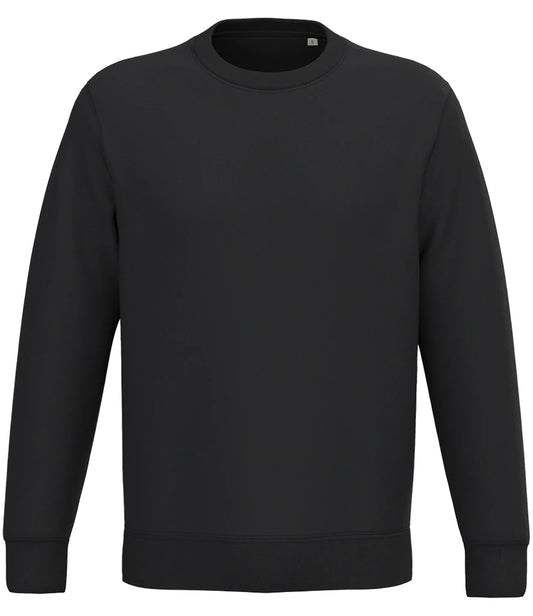 Native Spirit NS443 Native Spirit Unisex Crew Neck Sweatshirt in Black