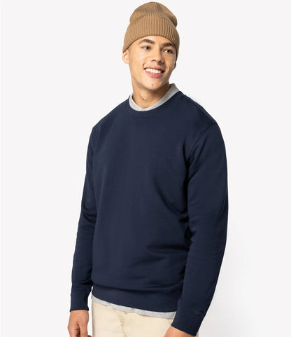 Native Spirit NS443 Native Spirit Unisex Crew Neck Sweatshirt in Navy