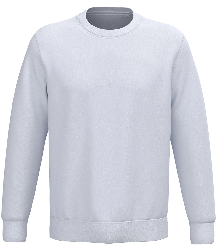 Native Spirit NS443 Native Spirit Unisex Crew Neck Sweatshirt in White
