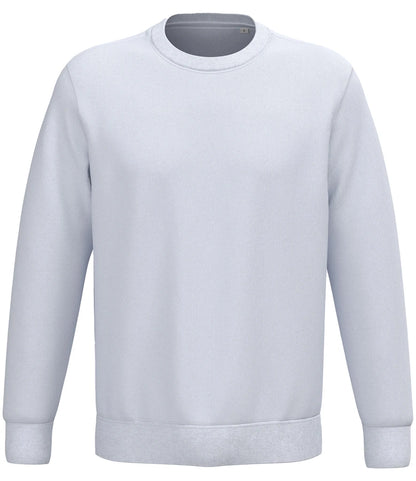 Native Spirit NS443 Native Spirit Unisex Crew Neck Sweatshirt in White