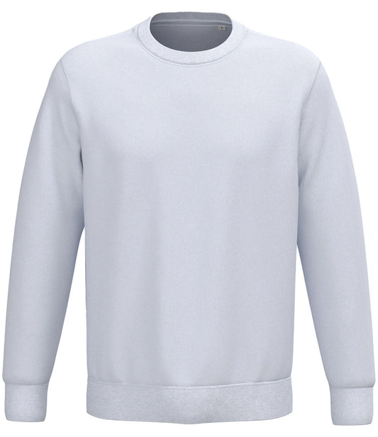 Native Spirit NS443 Native Spirit Unisex Crew Neck Sweatshirt in White