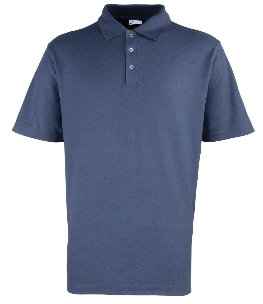 Premier PR610 Stud Piqué Polo Shirt in Navy