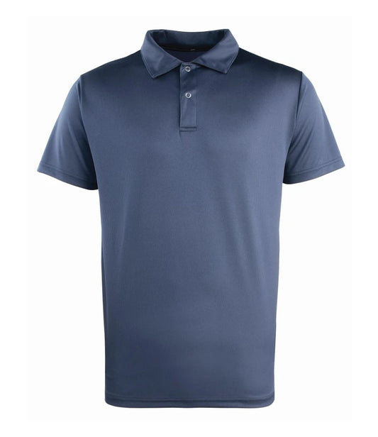 Premier PR612 Coolchecker Stud Piqué Polo Shirt in Navy