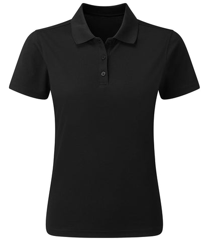 Premier PR633 Ladies Spun Dyed Recycled Polo Shirt in Black